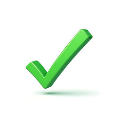 3d green check mark
