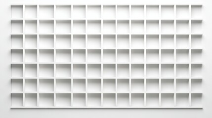 White square grid background in a clean vector illustration. 