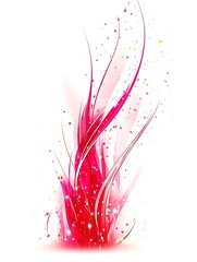 Obraz premium Vibrant artistic display with radiant magenta and ethereal sparkling dust