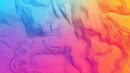 A wave paper curved reliefs abstract background. A topographic map background. A modern geographic contour map in white.