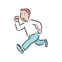 ランニングをする男性B