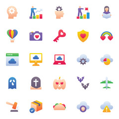 Material icons set for Gradient color.