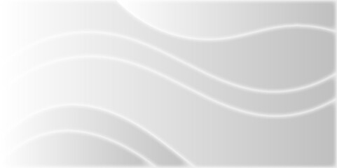 Abstract gradient modern white and grey curve line inner glow and shadow texture background. Design for text or web massage, banner, card, flyer, wallpaper poster design. Vector illustration. 