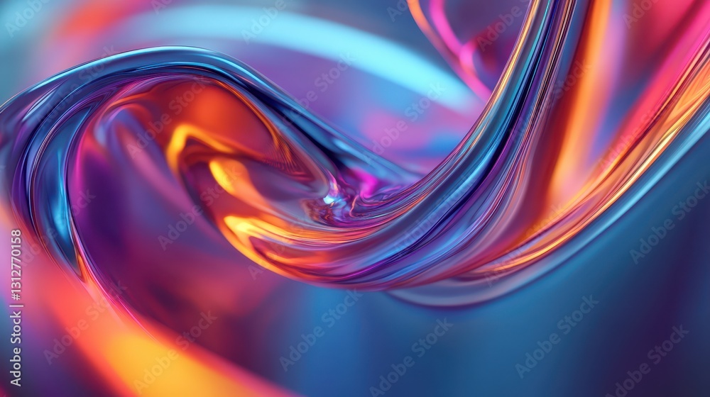Poster a captivating 3d animation featuring rotating glass shapes against a light background, rendered in h