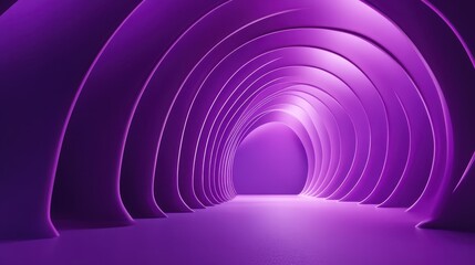 Obraz premium A contemporary abstract 3D render featuring a purple background design with a modern illustration.