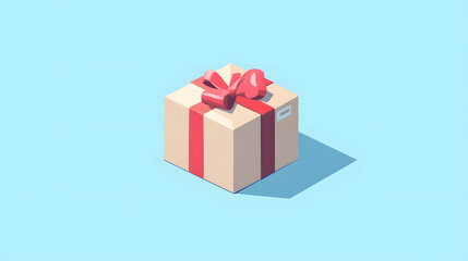 Obraz premium Delivery Notification Package Flat illustration