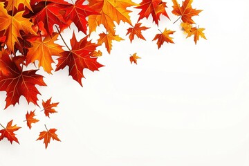 Stunning abstract representation of a red maple leaf.