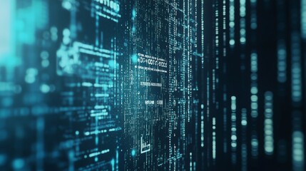 Naklejka premium Digital Cybersecurity and Data Encryption