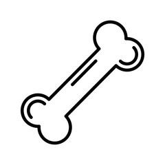 bone icon on white background