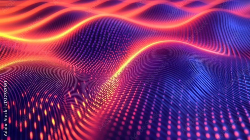 Poster An abstract animation showcasing a color refraction effect with a 3D render, presented in 4K resolution.