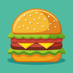 burger and fries