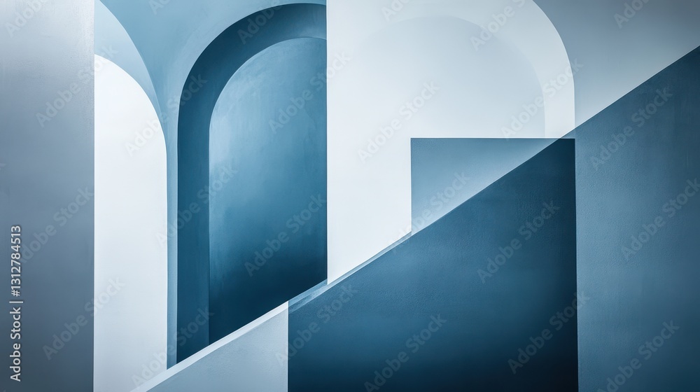 Poster An abstract background design featuring bright-colored circular rings arranged in a minimalistic pattern.