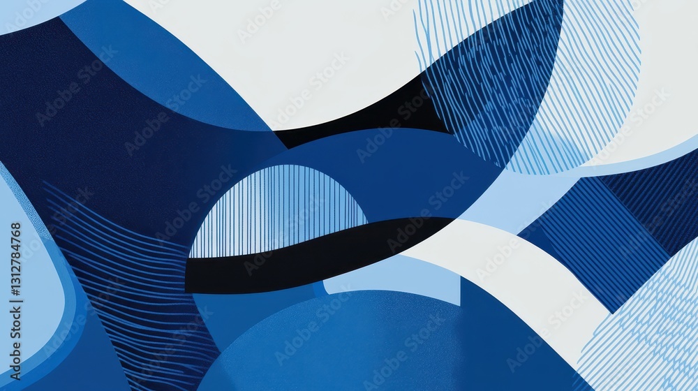 Poster An abstract background design featuring bright-colored circular rings arranged in a minimalistic pattern.