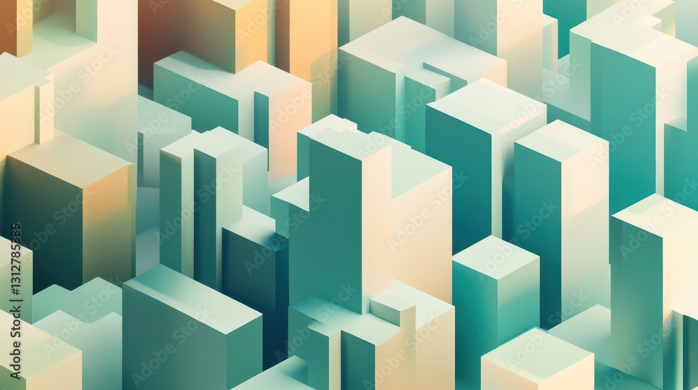 Poster An abstract background design featuring bright-colored circular rings arranged in a minimalistic pattern.