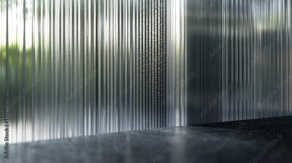Poster an abstract background featuring 3d glass transparent lines creates a modern, sophisticated visual.