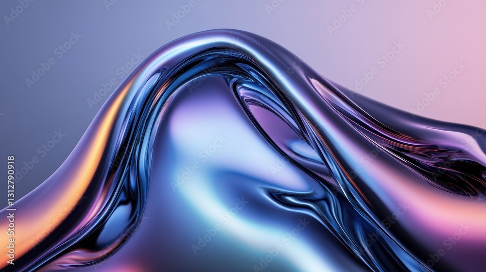 Poster An abstract design featuring swirling purple particles creating a magical visual effect.