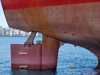 Vessel Rudder and propeller 