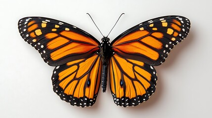 Fototapeta premium Monarch Butterfly: A Detailed Close-Up