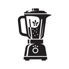 Minimalist Blender Silhouette for Graphic Design