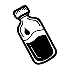 Bottle with liquid icon
