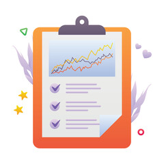 Gradient color illustration for Business report