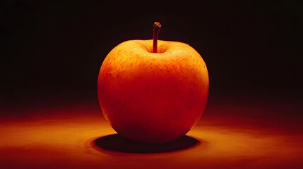 Dramatic Red Apple Still Life Photography