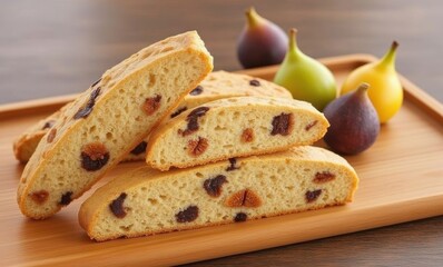 Delicious biscotti with figs
