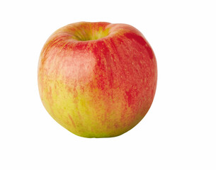 Illustrated apple on white background