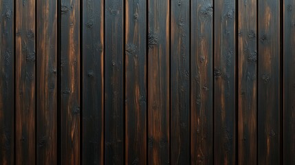 Fototapeta premium Dark brown vertical wood planks exterior wall