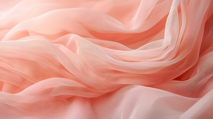 Fototapeta premium Peach Fabric Texture Background Soft Smooth Elegant Design