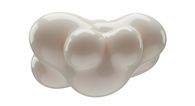 Abstract Bulbous Fluid Form: Organic, Viscous, and Textured Design Element goo gel art blob drop    