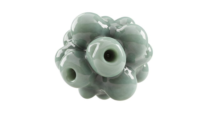 Abstract Organic Bubble Form: Fluid, Swirling, Textured Design Element. Perfect for backgrounds,    