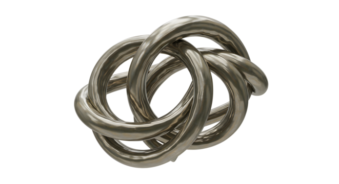 Abstract Twisted Möbius Strip: Infinite Loop Design, 3D Render, Geometric Shapes, Complex Curves,   