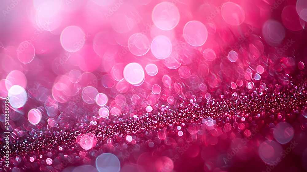Poster pink glitter sparkle bokeh background texture design