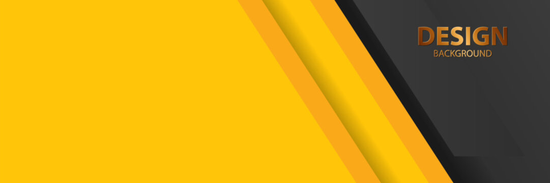 Abstract yellow black diagonal lines design background