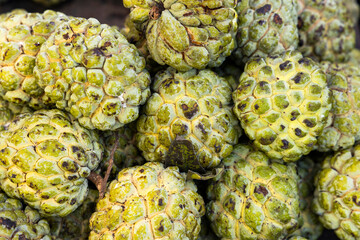 Annon fruit grown in the tropics of the Americas - Annona squamosa.