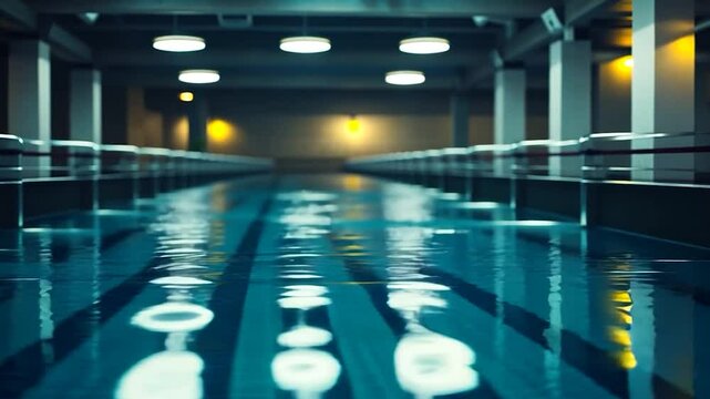 Indoor Pool: Serene Aquatic Scene