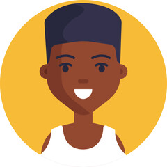 A bold, natural hairstyle representing individuality and self-expression in the hip hop community.