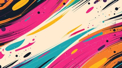 Explore a vibrant blend of abstract art and grunge, perfect for retro s vibes and unique design projects.