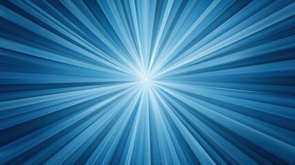 Modern abstract blue interior backdrop with radiant rays creates a stunning visual for presentations and designs.