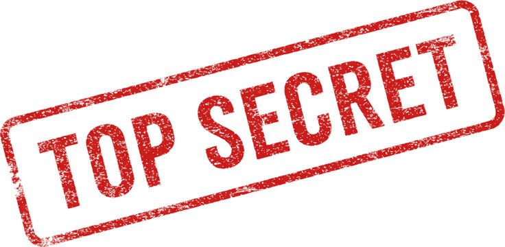 Top Secret red ink rubber stamp sign symbol grunge effect vector illustration design confidential case investigation tampon classified private secret information