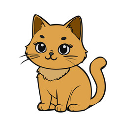 Vector orange cat