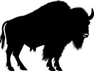 bison illustration silhouette © TrappedMorghulis