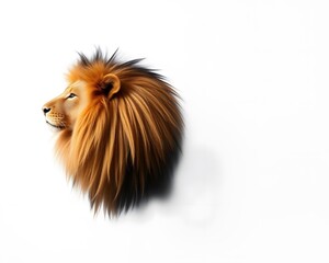 Lion's Mane Mushroom on White Background