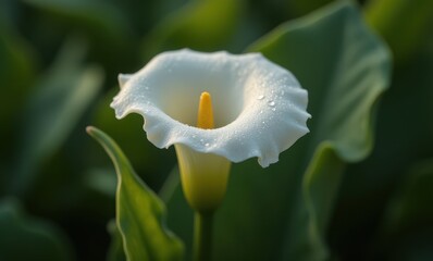 Elegant white flower in soft light