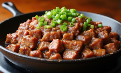Delicious soy-glazed pork dish