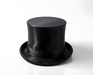 Top Hat on White Background