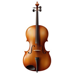 Fototapeta premium Cello with rich sound isolated on transparent background