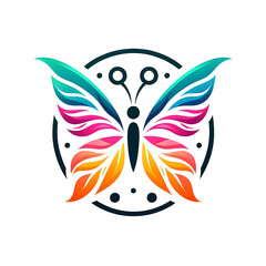 Obraz premium butterfly logo design . butterfly company logo design. creative butterfly company logo . butterfly icon . 
