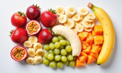 Colorful assortment of fresh fruits